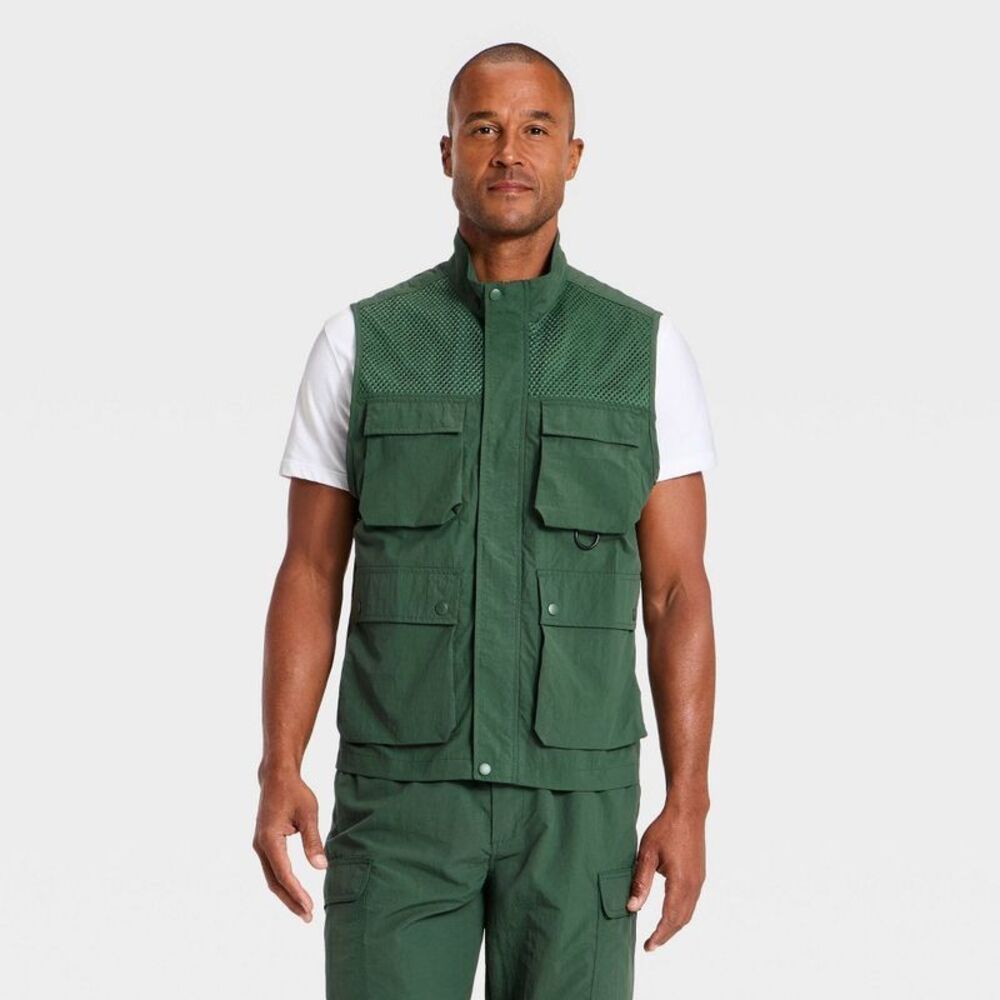 Men's Utility Vest - Goodfellow & Co Green S
